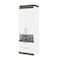 Bestar Orion 30W Storage Cabinet with Pull-Out Shelf, White & Walnut Grey 116164-000017 - alternate 9